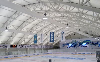 Hallenbau - Astana Eissporthalle innen