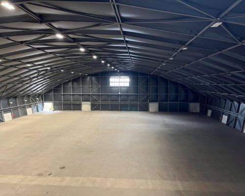 Innenansicht der Davis-Cup Halle in Graz